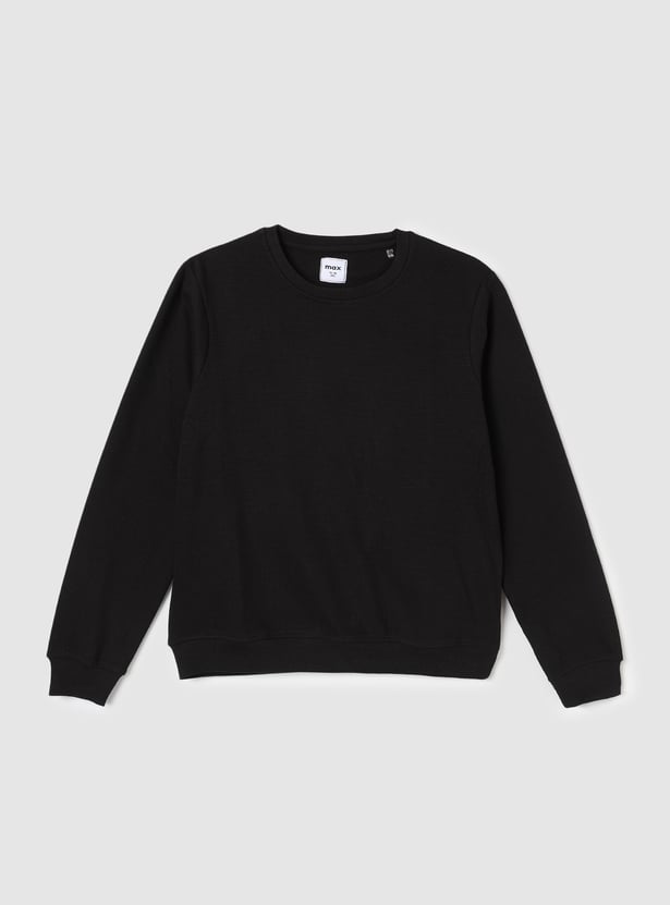 Boys Ottoman Knit Sweatshirt