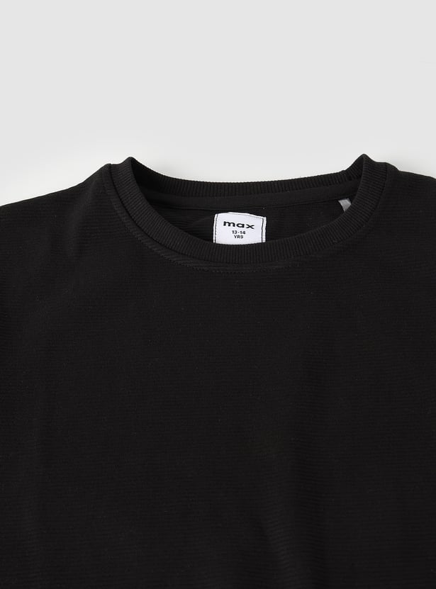 Boys Ottoman Knit Sweatshirt