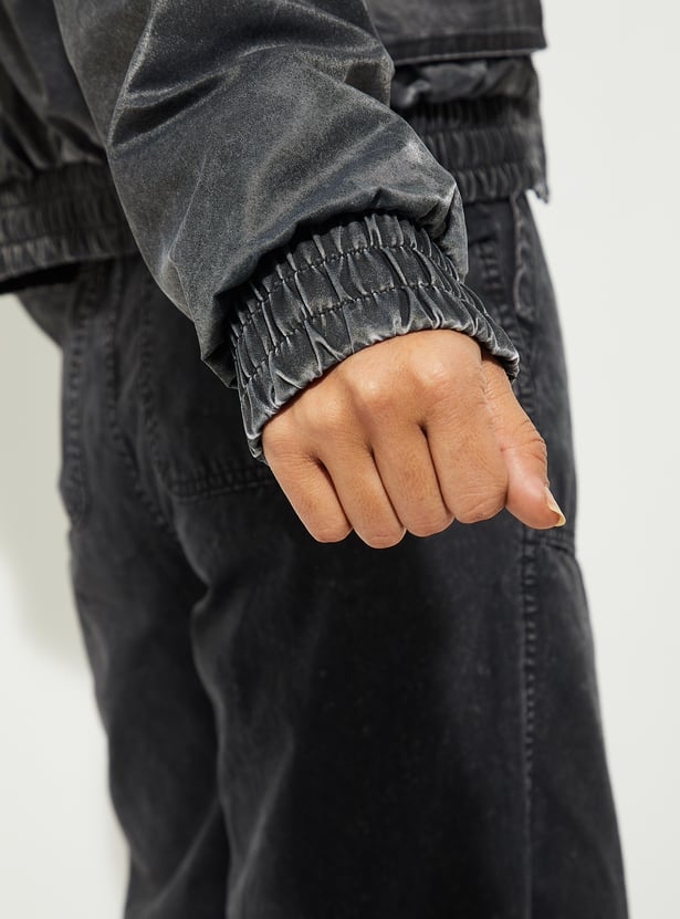 URB_N Washed Bomber Jacket