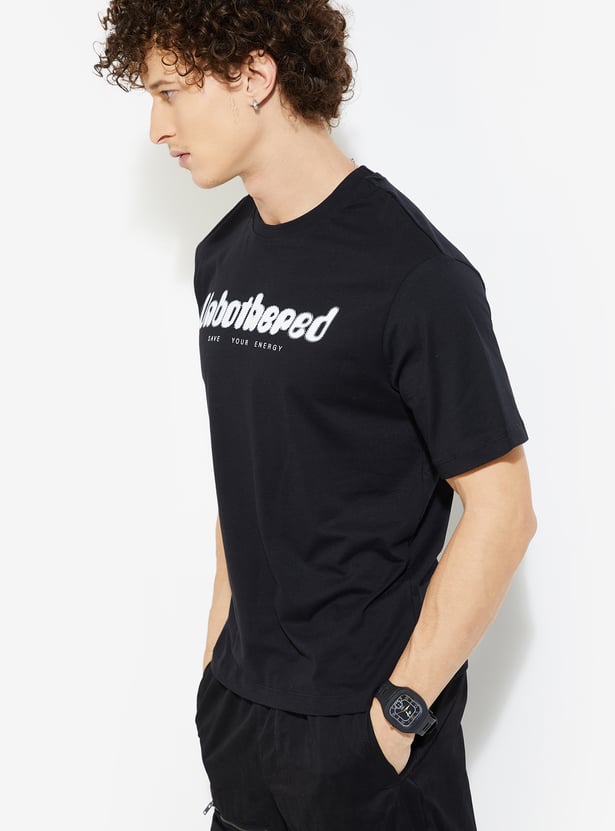 URB_N Men Typographic Print T-shirt