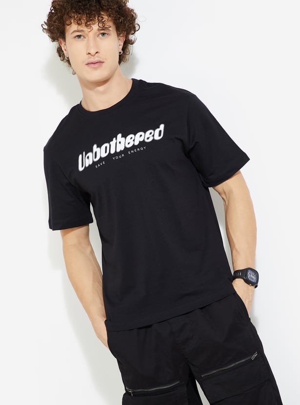 URB_N Men Typographic Print T-shirt