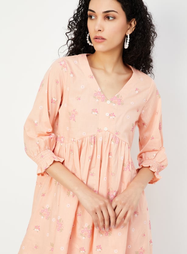 Women Printed A-line Kurta Set
