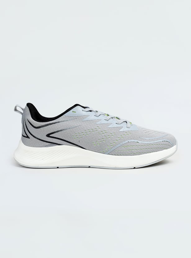 Men Printed Knit Sports Shoes