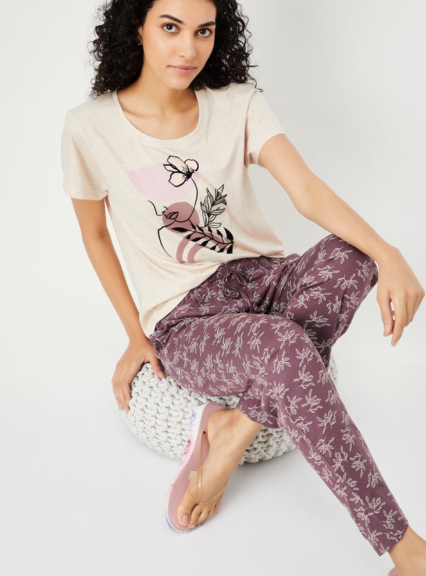 Women Printed PJ Set