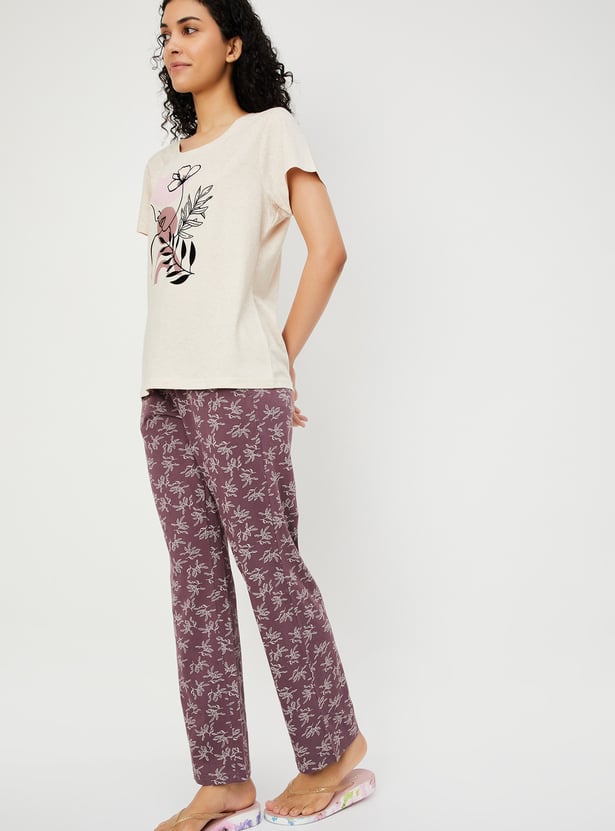 Women Printed PJ Set