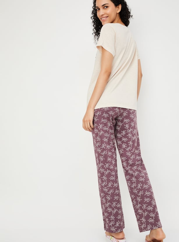 Women Printed PJ Set