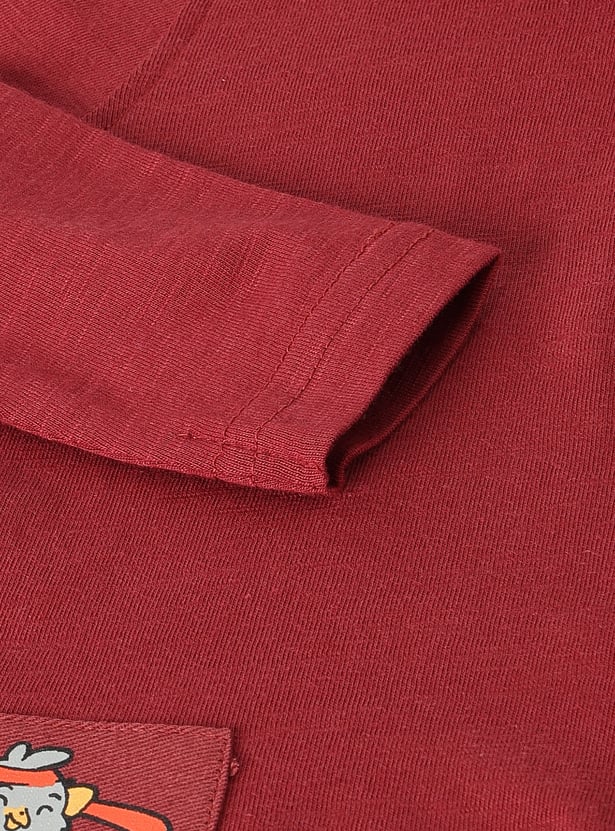 Boys Applique Turtle Neck T-shirt