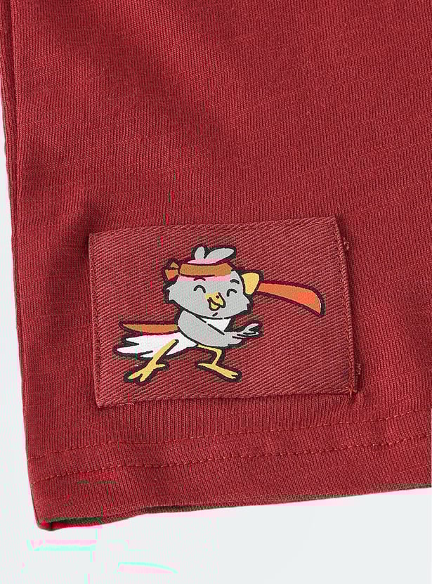 Boys Applique Turtle Neck T-shirt