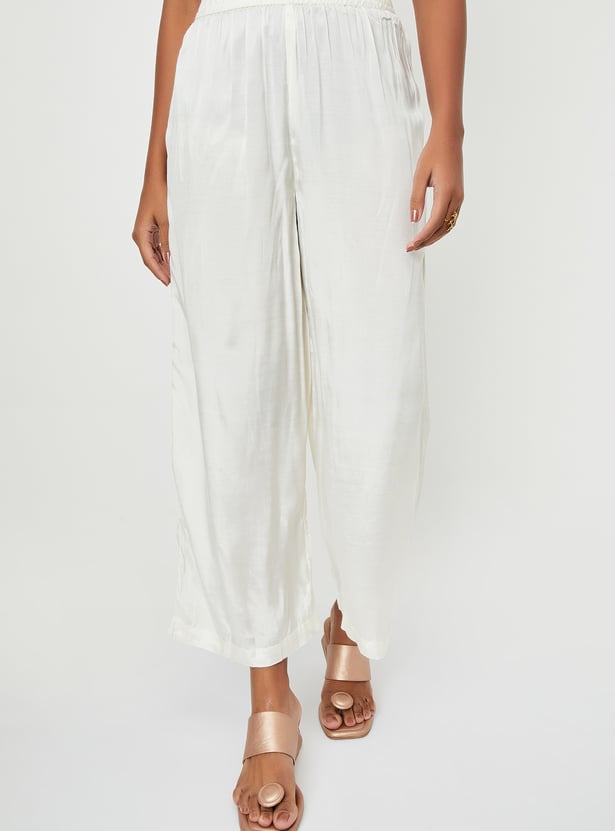 Kalki x Max Women Embroidered Flared Kurta Set