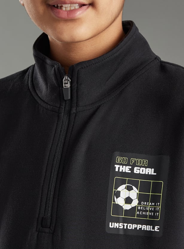 Boys Oversized Printed Sweatshirt