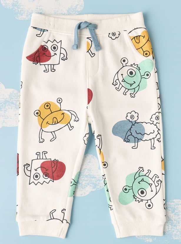 Boys Printed Joggers - Pack of 2