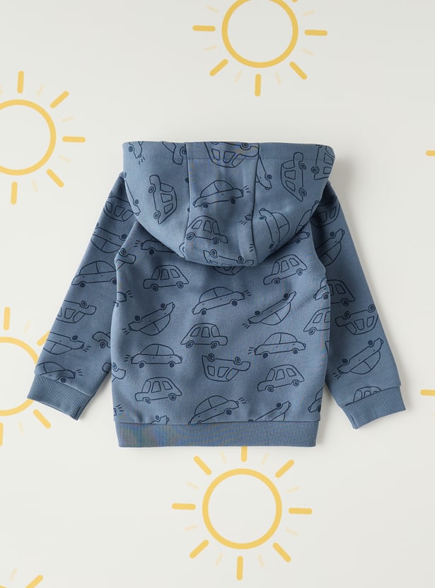 Boys Printed Hooded Sweatshirt
