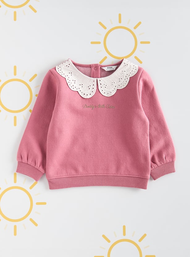 Girls Solid Sweatshirt - Pack of 2