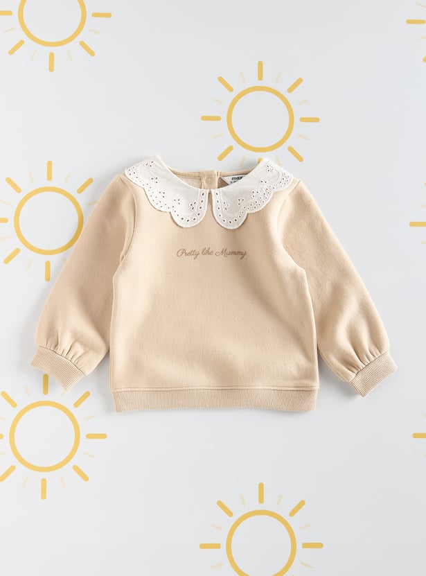 Girls Solid Sweatshirt - Pack of 2