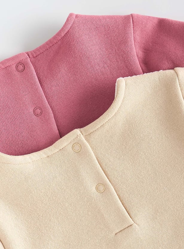 Girls Solid Sweatshirt - Pack of 2