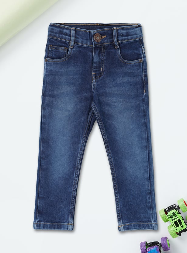 Boys Washed Slim Fit Jeans
