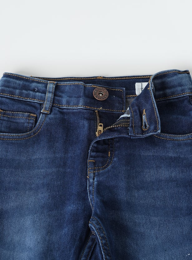 Boys Washed Slim Fit Jeans