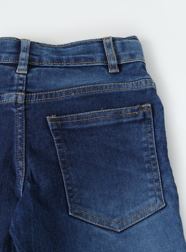 Boys Washed Slim Fit Jeans