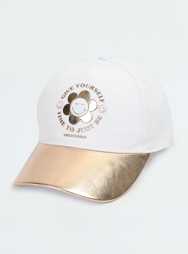 Girls Metallic Baseball Cap