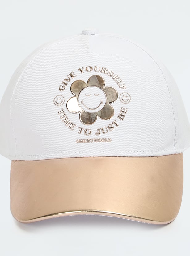 Girls Metallic Baseball Cap