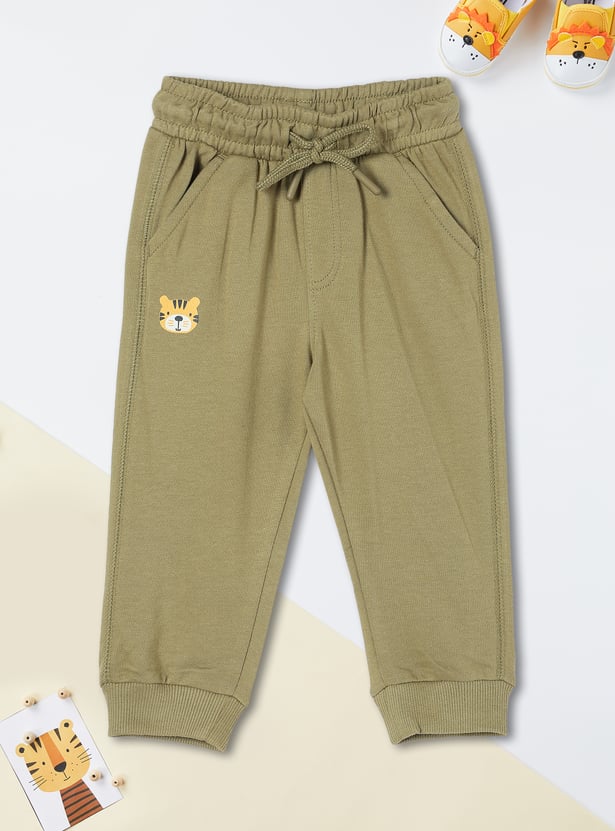 Boys Solid Knit Joggers