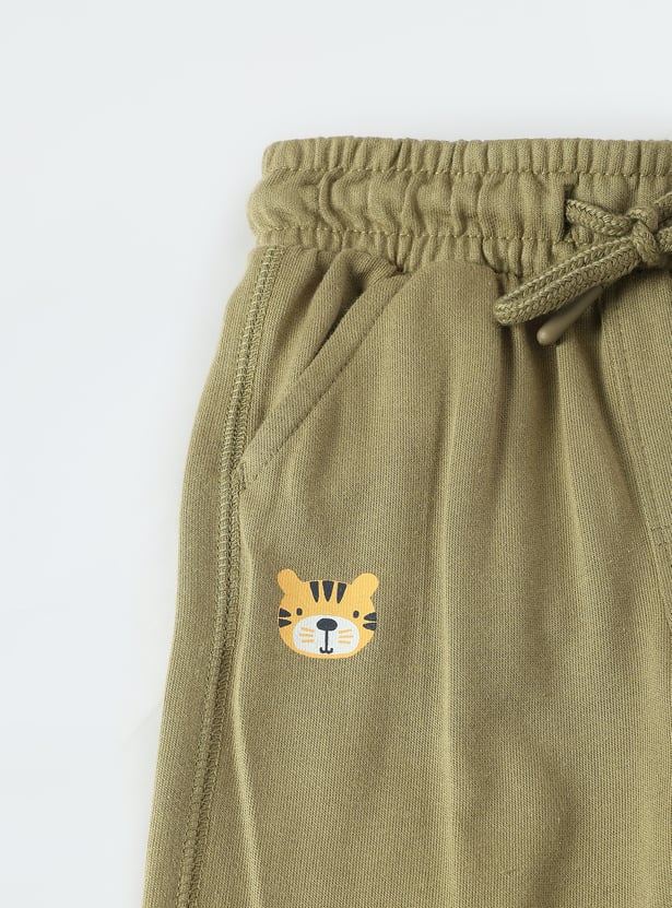 Boys Solid Knit Joggers