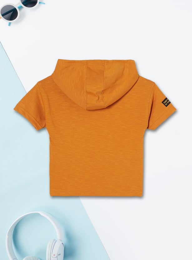 Boys Printed Hooded T-shirt