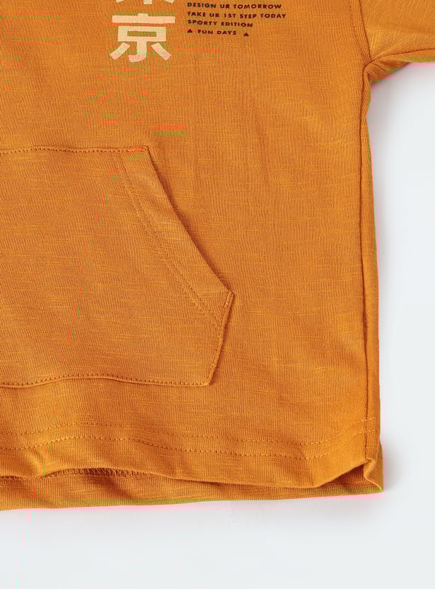 Boys Printed Hooded T-shirt