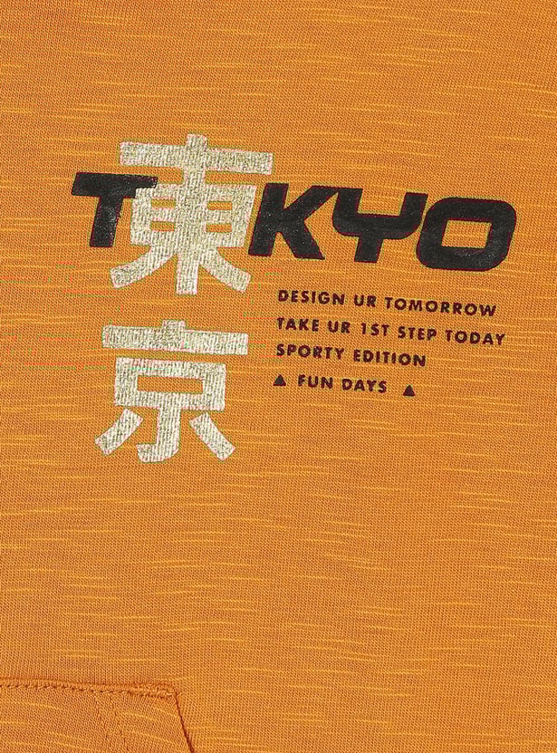 Boys Printed Hooded T-shirt