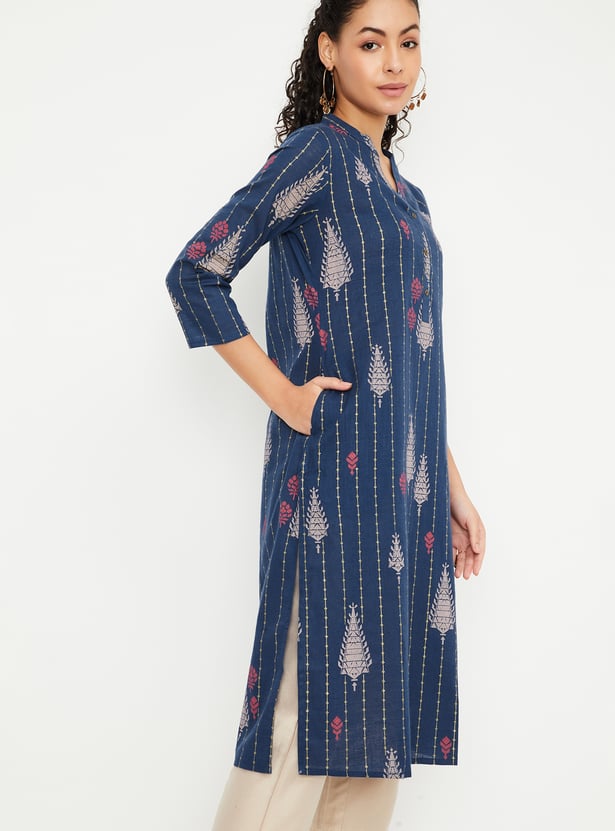 Women Printed Straight Kurta