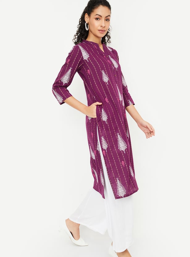 Women Printed Straight Kurta