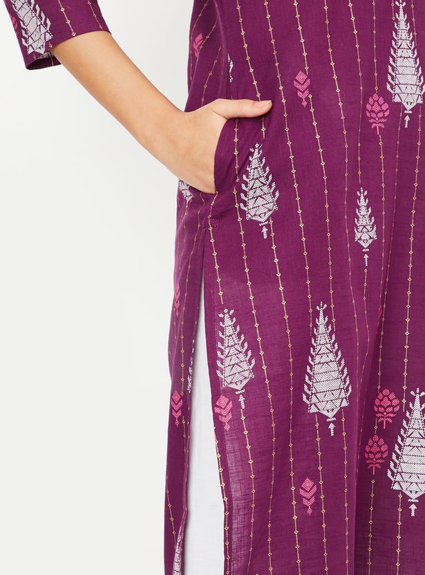 Women Printed Straight Kurta