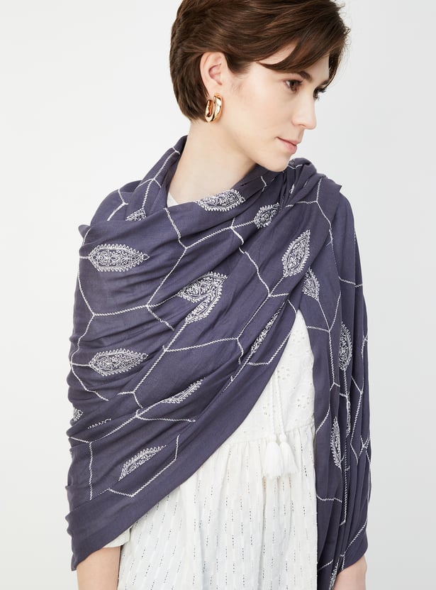 Women Embroidered Scarf