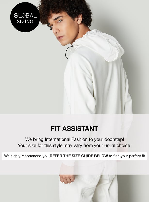 Buy Men Solid Hooded Sweatshirt Online at just Rs. 1599.0