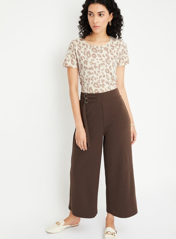 Women Abstract Printed T-shirt