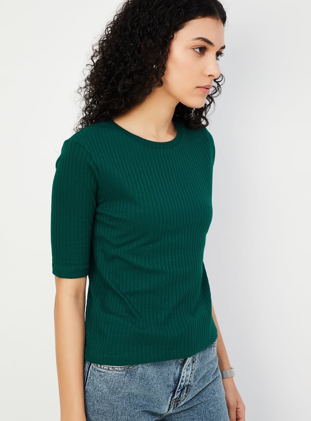 Women Ribbed T-shirt