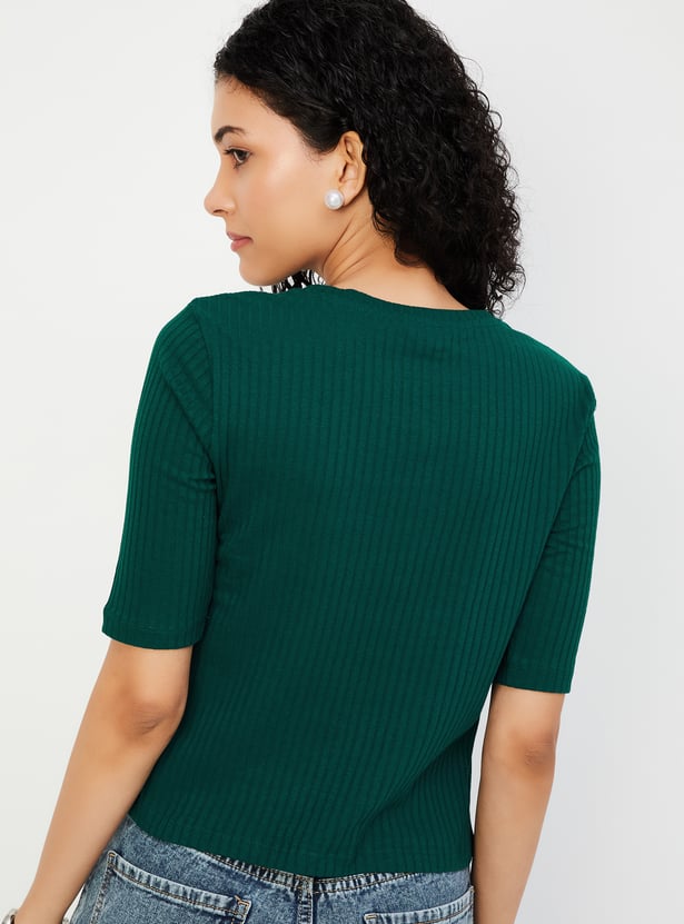 Women Ribbed T-shirt