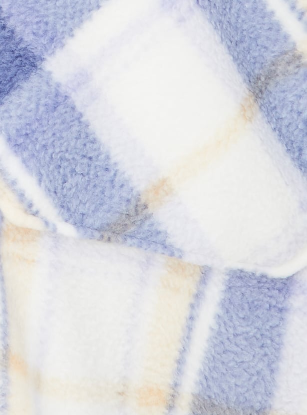 Girls Tartan Checked Shacket