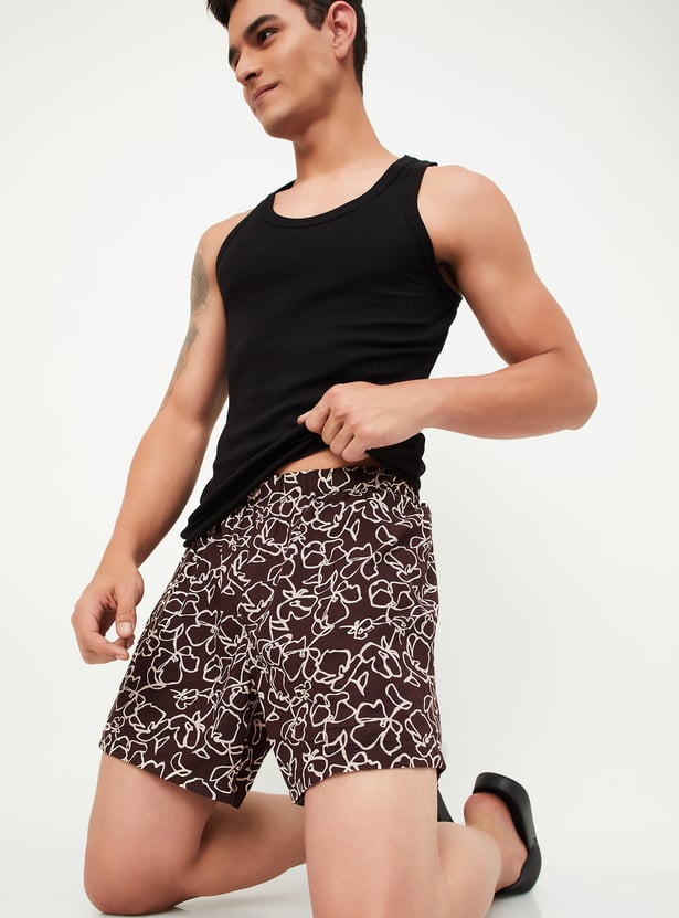 Men Printed Elasticated Boxers