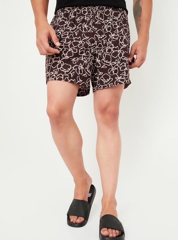 Men Printed Elasticated Boxers