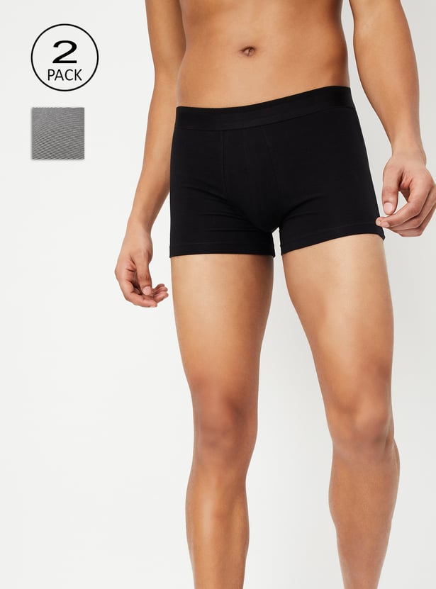Men Assorted Trunks - Pack of 2