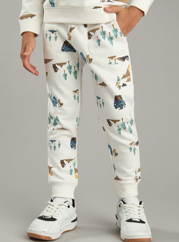 Boys Printed Sweatshirt & Joggers Set