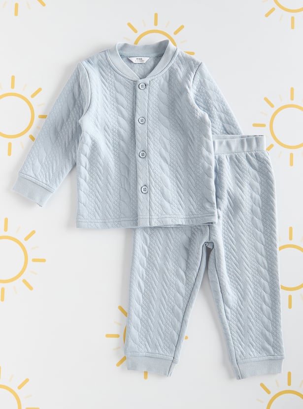 Boys Quilted Sleepwear Set