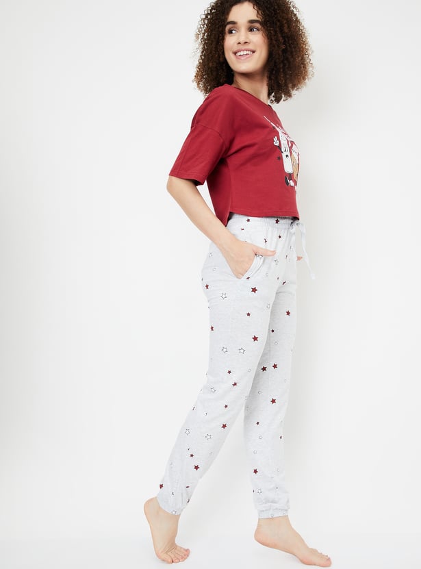 Women Printed PJ Set