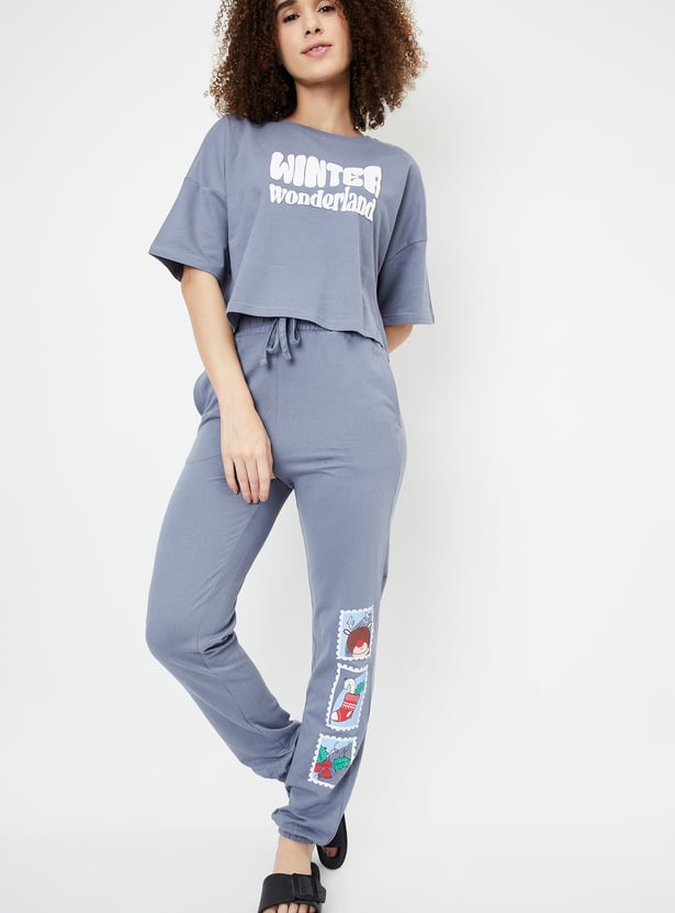 Women Printed Pyjama Set