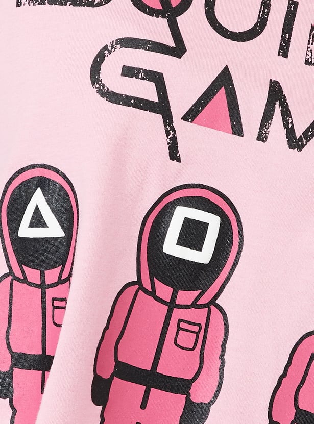 Women Squid Games Print PJ Set