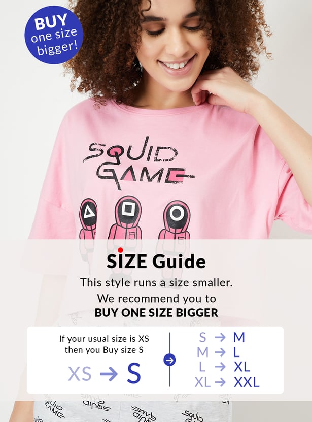 Women Squid Games Print PJ Set