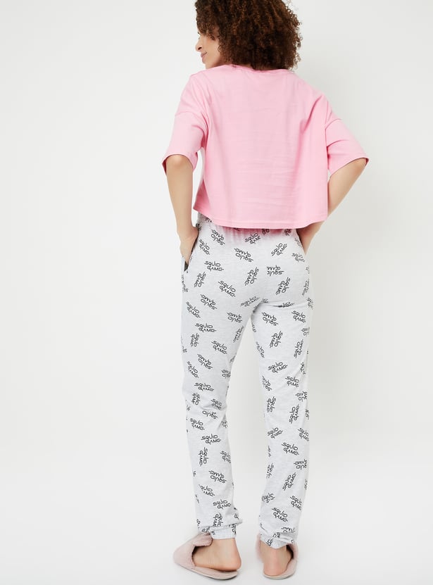 Women Squid Games Print PJ Set