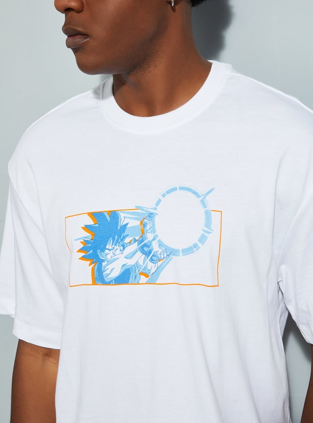 Buy URB_N Men Dragon Ball Z Oversized T-shirt Online at just