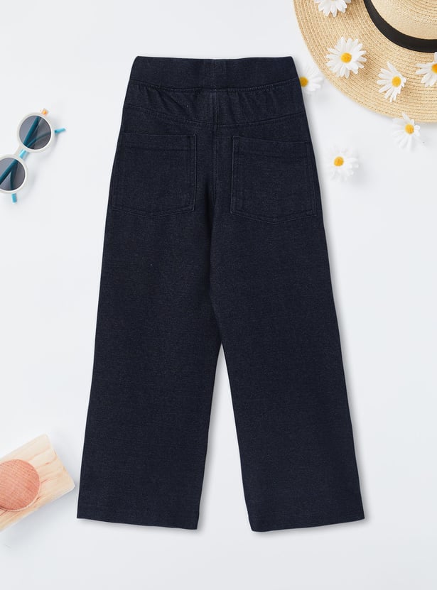 Girls Solid Slim Fit Jeans